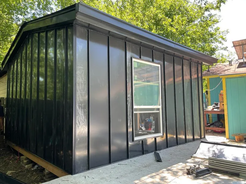 Black standing seam metal wall panels for Metal Roof Installation in Reynoldsburg