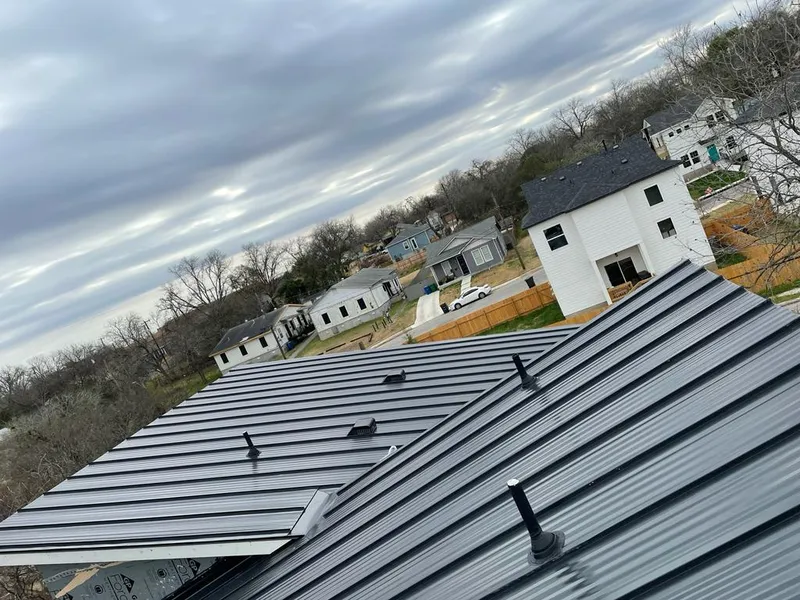 Standing seam metal roof panels with vents for Skylight Repair in Reynoldsburg